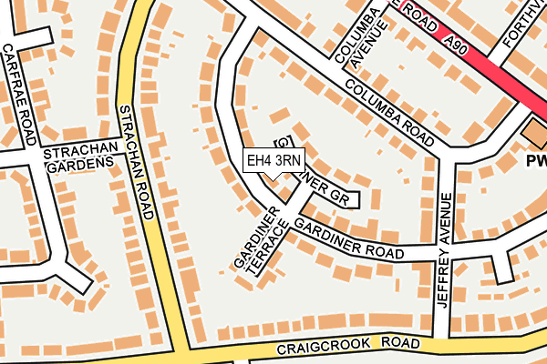 EH4 3RN map - OS OpenMap – Local (Ordnance Survey)