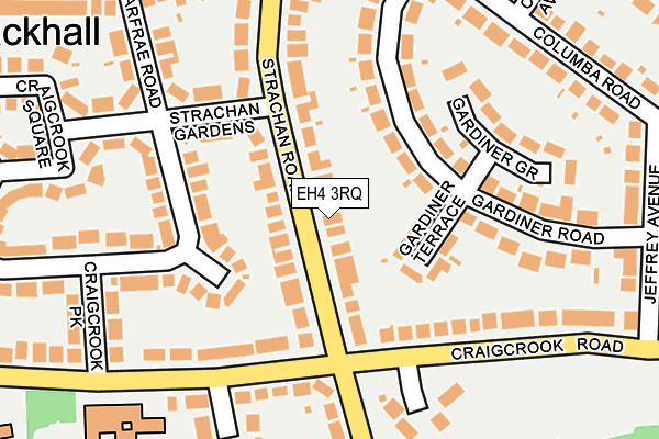 EH4 3RQ map - OS OpenMap – Local (Ordnance Survey)