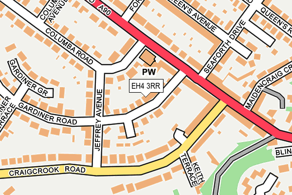 EH4 3RR map - OS OpenMap – Local (Ordnance Survey)