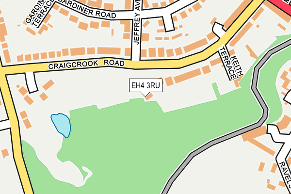 EH4 3RU map - OS OpenMap – Local (Ordnance Survey)