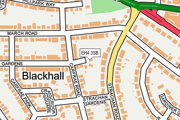 EH4 3SB map - OS OpenMap – Local (Ordnance Survey)