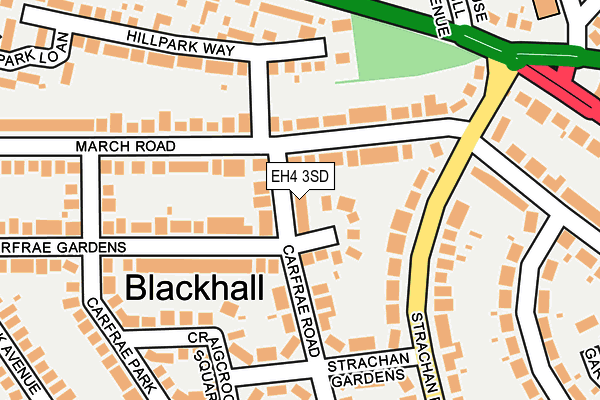 EH4 3SD map - OS OpenMap – Local (Ordnance Survey)