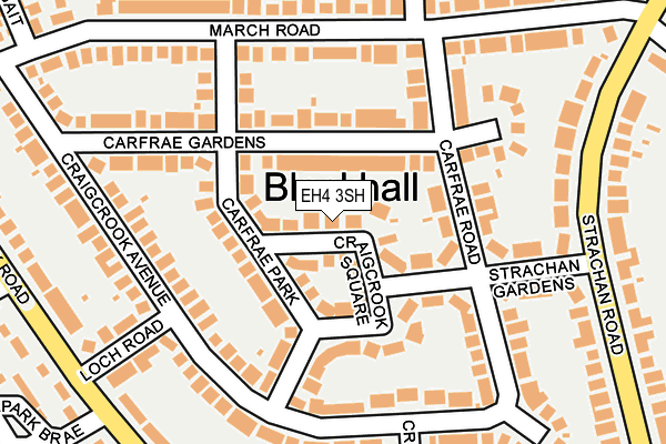 EH4 3SH map - OS OpenMap – Local (Ordnance Survey)
