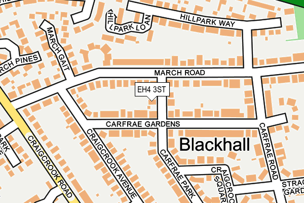 EH4 3ST map - OS OpenMap – Local (Ordnance Survey)