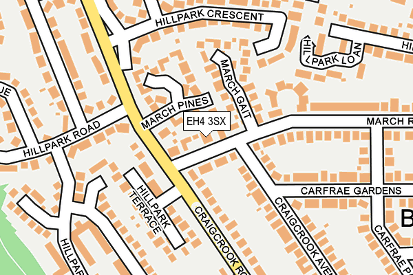 EH4 3SX map - OS OpenMap – Local (Ordnance Survey)