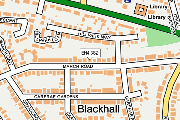 EH4 3SZ map - OS OpenMap – Local (Ordnance Survey)