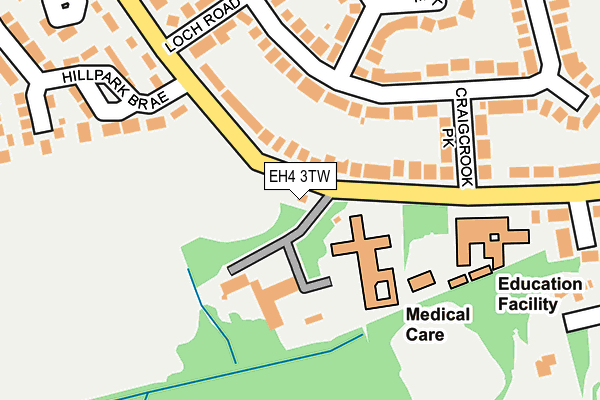 EH4 3TW map - OS OpenMap – Local (Ordnance Survey)