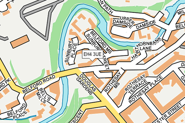 EH4 3UE map - OS OpenMap – Local (Ordnance Survey)