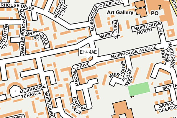 EH4 4AE map - OS OpenMap – Local (Ordnance Survey)