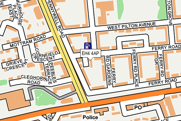 EH4 4AP map - OS OpenMap – Local (Ordnance Survey)