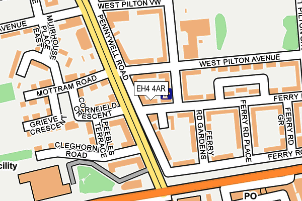 EH4 4AR map - OS OpenMap – Local (Ordnance Survey)