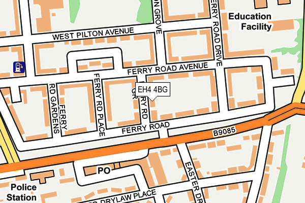 EH4 4BG map - OS OpenMap – Local (Ordnance Survey)