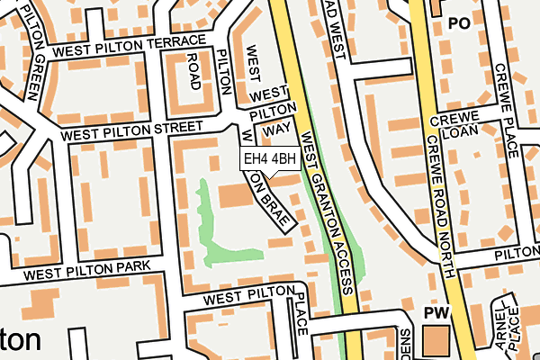 EH4 4BH map - OS OpenMap – Local (Ordnance Survey)