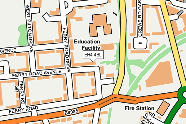 EH4 4BL map - OS OpenMap – Local (Ordnance Survey)