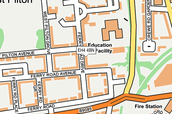 EH4 4BN map - OS OpenMap – Local (Ordnance Survey)