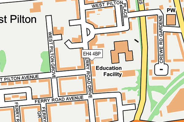 EH4 4BP map - OS OpenMap – Local (Ordnance Survey)