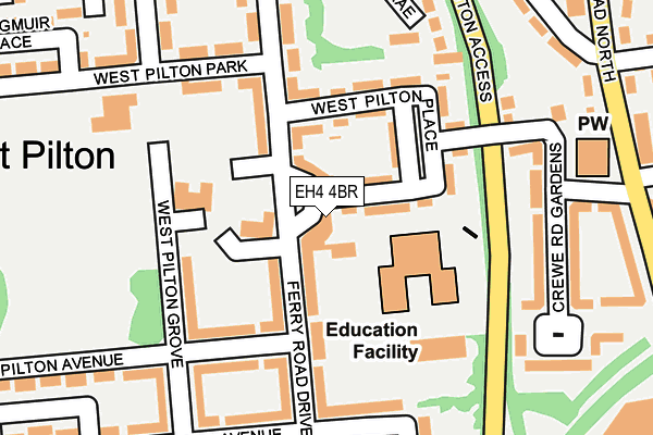 EH4 4BR map - OS OpenMap – Local (Ordnance Survey)
