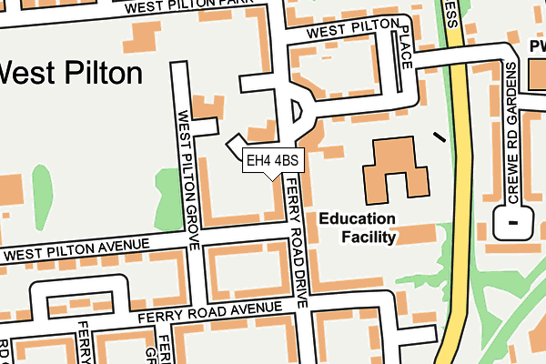 EH4 4BS map - OS OpenMap – Local (Ordnance Survey)