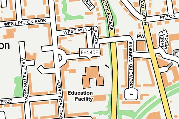 EH4 4DF map - OS OpenMap – Local (Ordnance Survey)