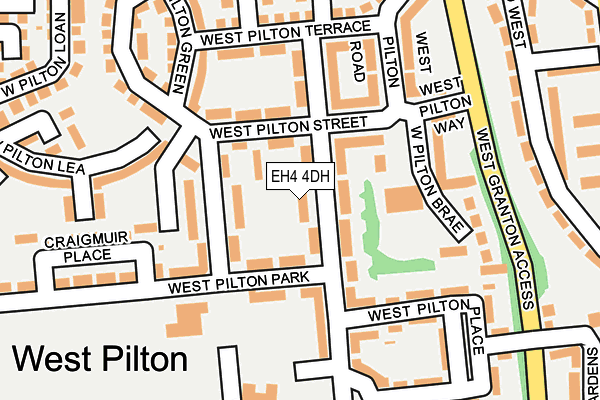 EH4 4DH map - OS OpenMap – Local (Ordnance Survey)