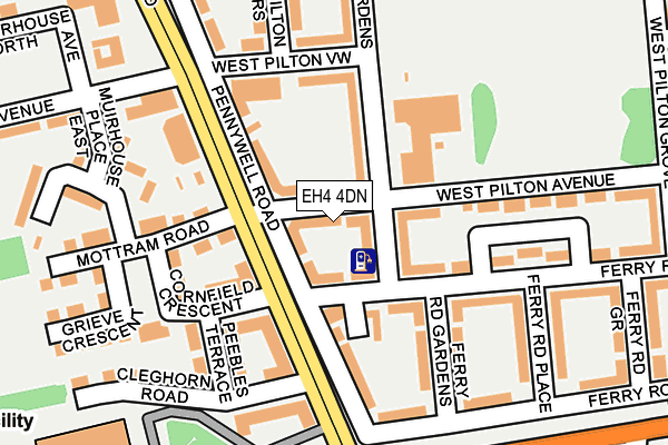 EH4 4DN map - OS OpenMap – Local (Ordnance Survey)