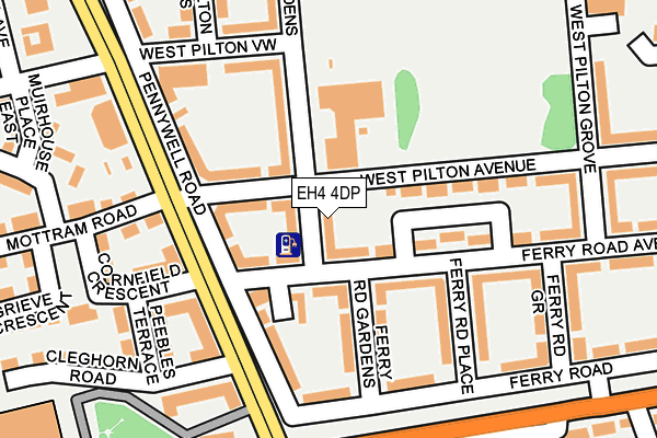 EH4 4DP map - OS OpenMap – Local (Ordnance Survey)
