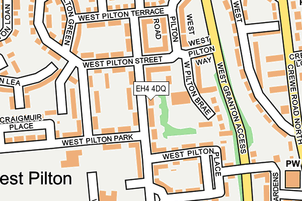 EH4 4DQ map - OS OpenMap – Local (Ordnance Survey)