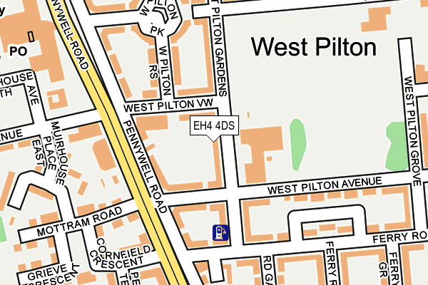 EH4 4DS map - OS OpenMap – Local (Ordnance Survey)