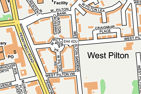 EH4 4DU map - OS OpenMap – Local (Ordnance Survey)