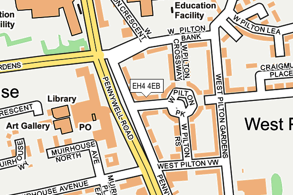 EH4 4EB map - OS OpenMap – Local (Ordnance Survey)