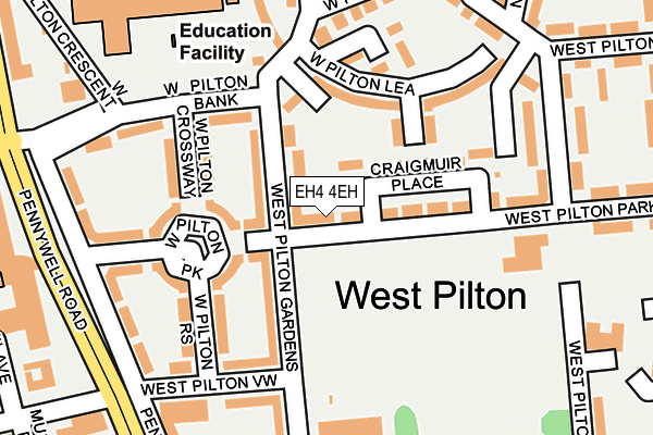 EH4 4EH map - OS OpenMap – Local (Ordnance Survey)