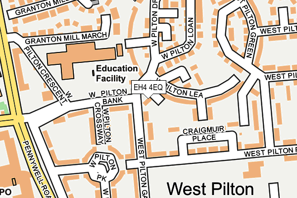 EH4 4EQ map - OS OpenMap – Local (Ordnance Survey)