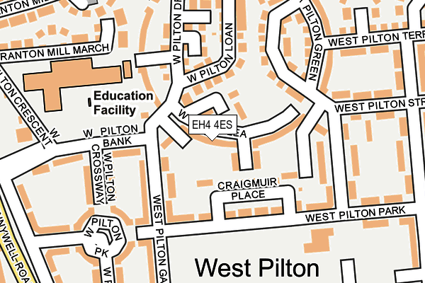 EH4 4ES map - OS OpenMap – Local (Ordnance Survey)