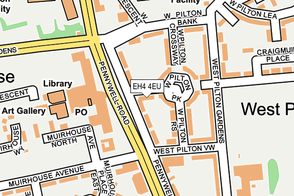 EH4 4EU map - OS OpenMap – Local (Ordnance Survey)