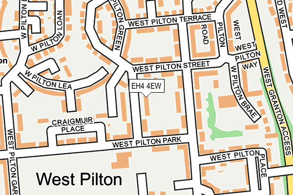 EH4 4EW map - OS OpenMap – Local (Ordnance Survey)