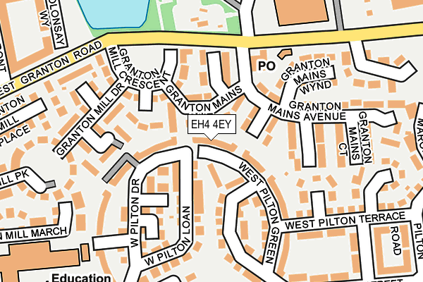 EH4 4EY map - OS OpenMap – Local (Ordnance Survey)