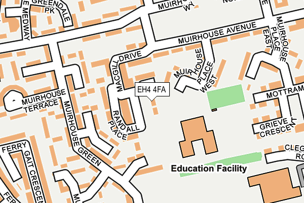 EH4 4FA map - OS OpenMap – Local (Ordnance Survey)