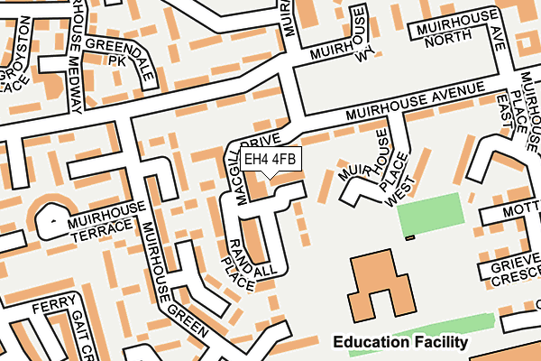 EH4 4FB map - OS OpenMap – Local (Ordnance Survey)