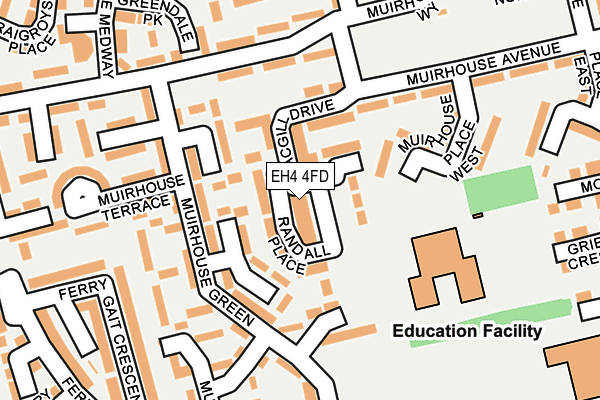 EH4 4FD map - OS OpenMap – Local (Ordnance Survey)