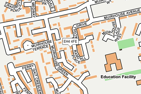 EH4 4FE map - OS OpenMap – Local (Ordnance Survey)