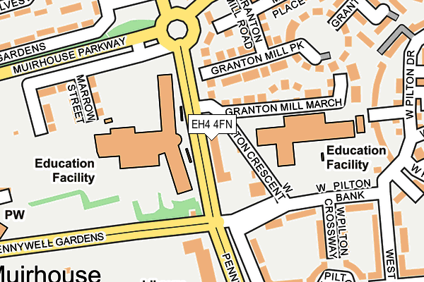 EH4 4FN map - OS OpenMap – Local (Ordnance Survey)