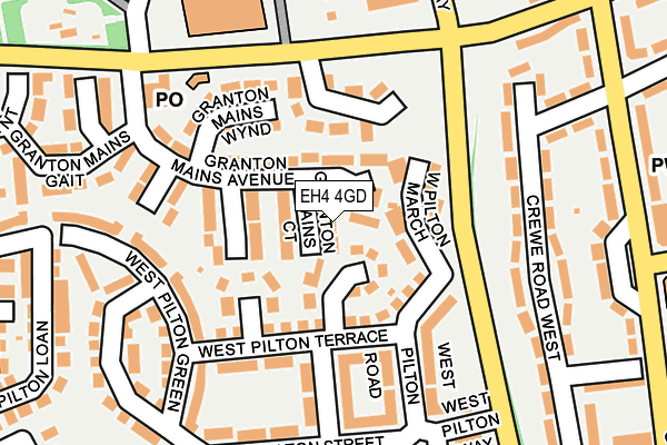 EH4 4GD map - OS OpenMap – Local (Ordnance Survey)