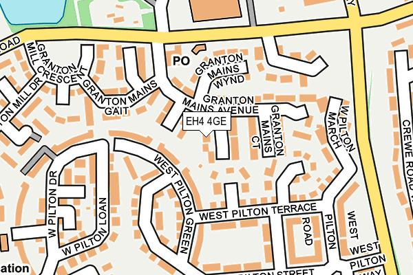 EH4 4GE map - OS OpenMap – Local (Ordnance Survey)