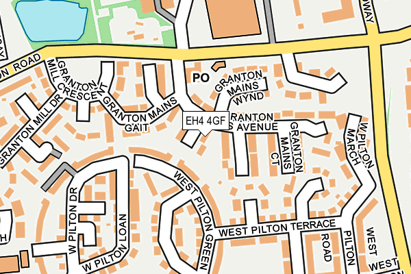 EH4 4GF map - OS OpenMap – Local (Ordnance Survey)