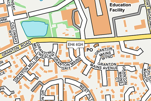 EH4 4GH map - OS OpenMap – Local (Ordnance Survey)