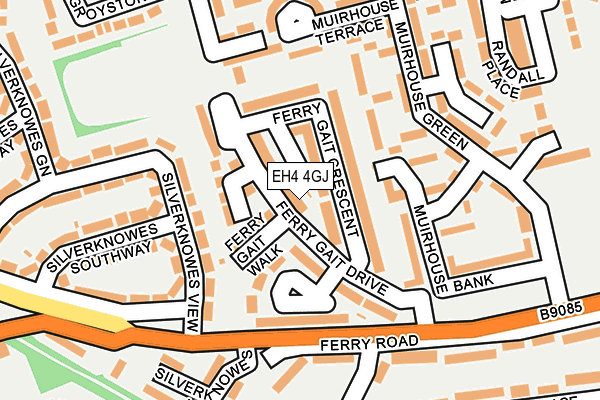 EH4 4GJ map - OS OpenMap – Local (Ordnance Survey)