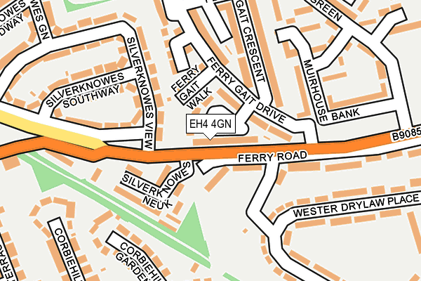 EH4 4GN map - OS OpenMap – Local (Ordnance Survey)