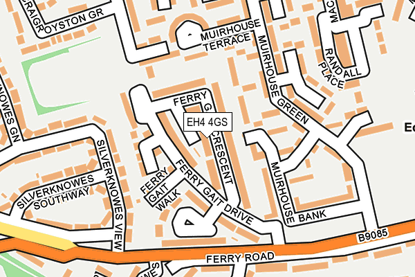 EH4 4GS map - OS OpenMap – Local (Ordnance Survey)