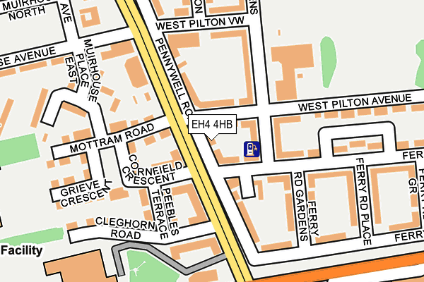 EH4 4HB map - OS OpenMap – Local (Ordnance Survey)