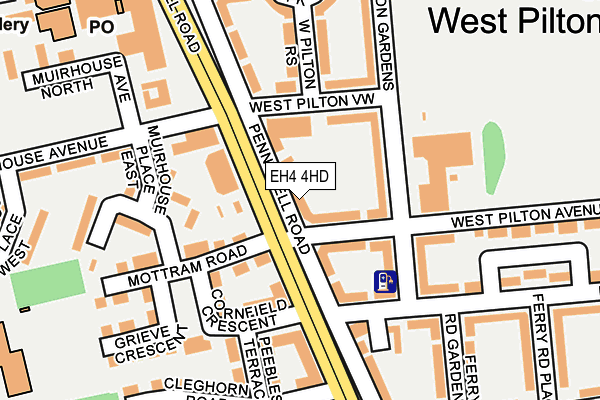 EH4 4HD map - OS OpenMap – Local (Ordnance Survey)